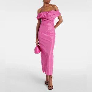 NWT Staud Andrea Off Shoulder Dress Size 2
